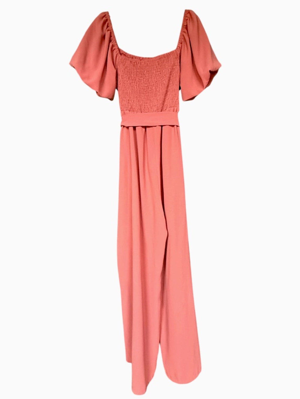 Dark Pink Short Sleeve Jumpsuit Sz XL - Picture 5 of 6
